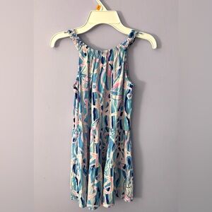 Lilly Pulitzer Blue and Pink Patterned Dress Girls Large (8-10)